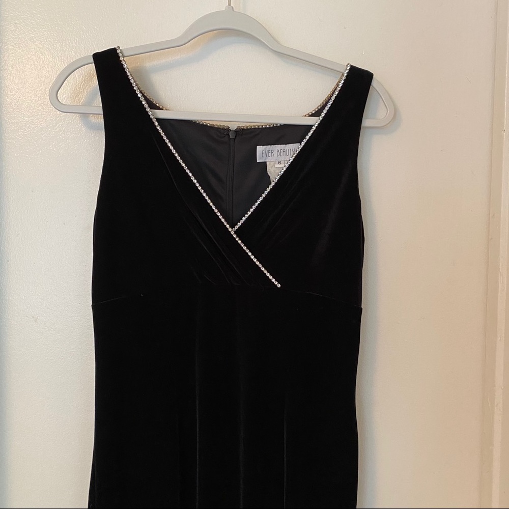 Full Length Velvet Evening Gown - VINTAGE
